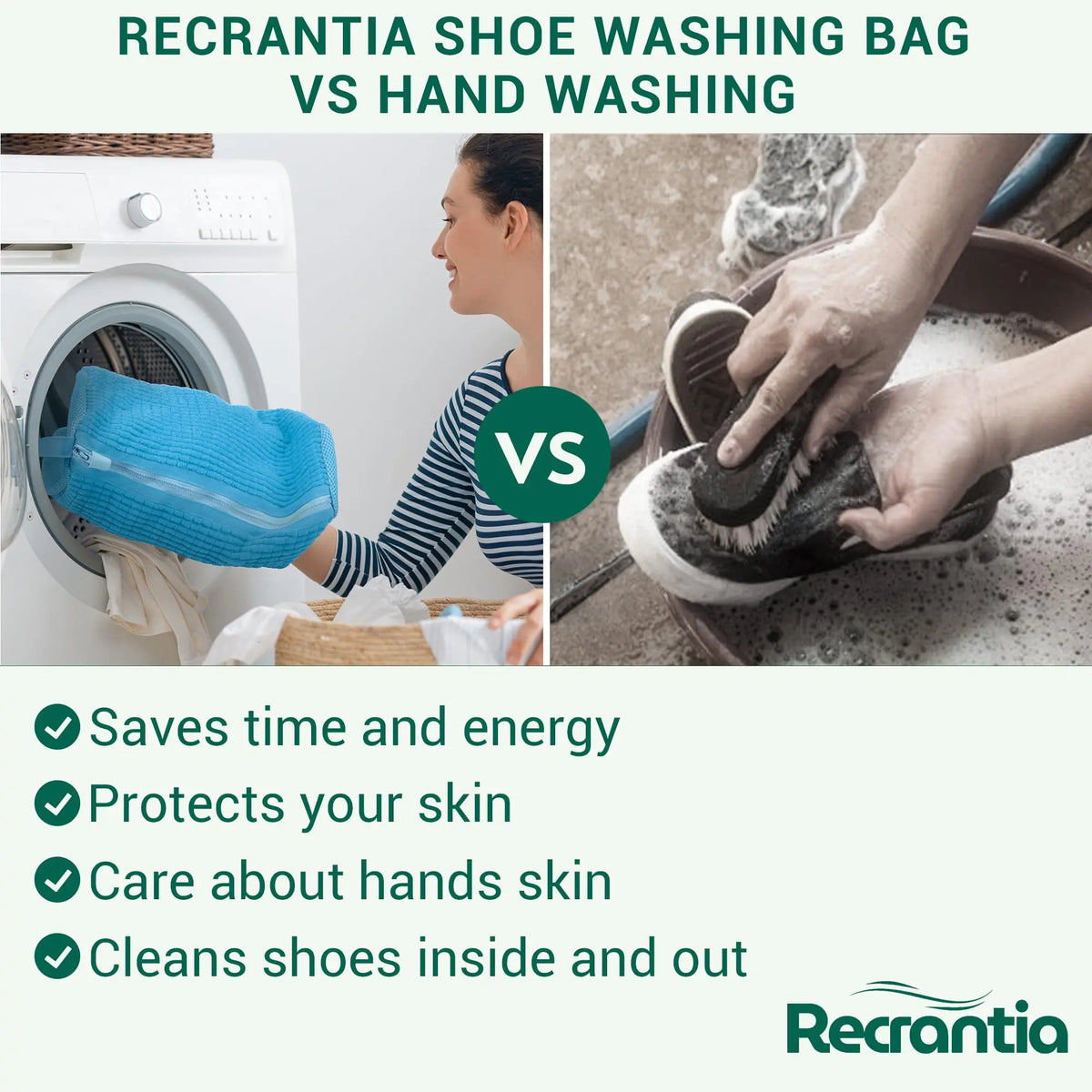 Sneaker Wash Bag - 360° Shoe Cleaning Bag